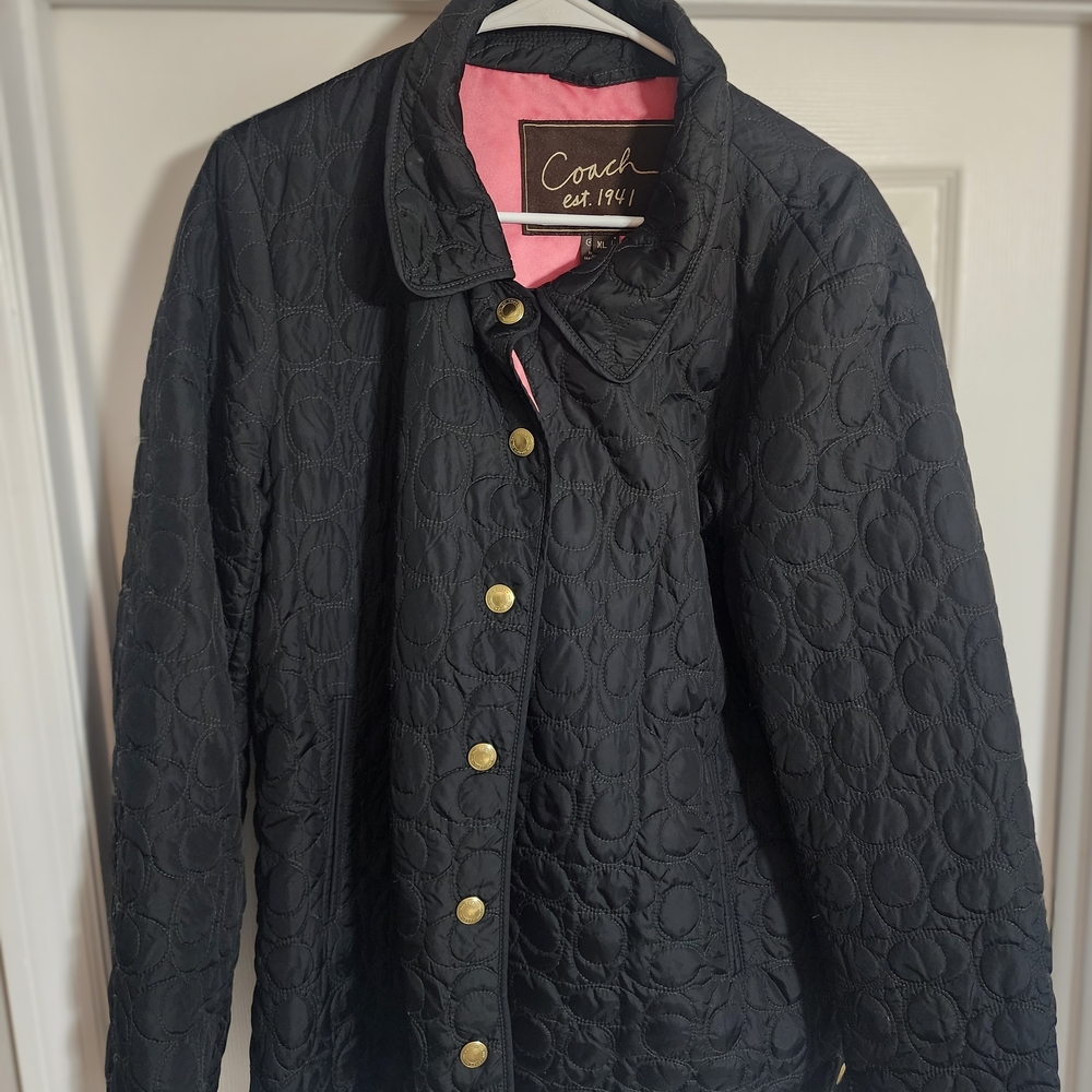 Coach Women's Black Quilted Jacket